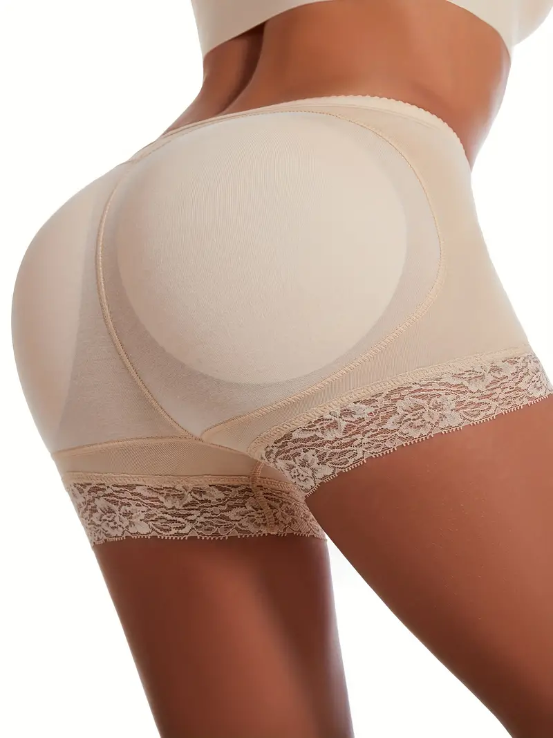 Womens Seamless Butt Lifter Shaper Enhancer Panties, Padded Buttocks  Panties