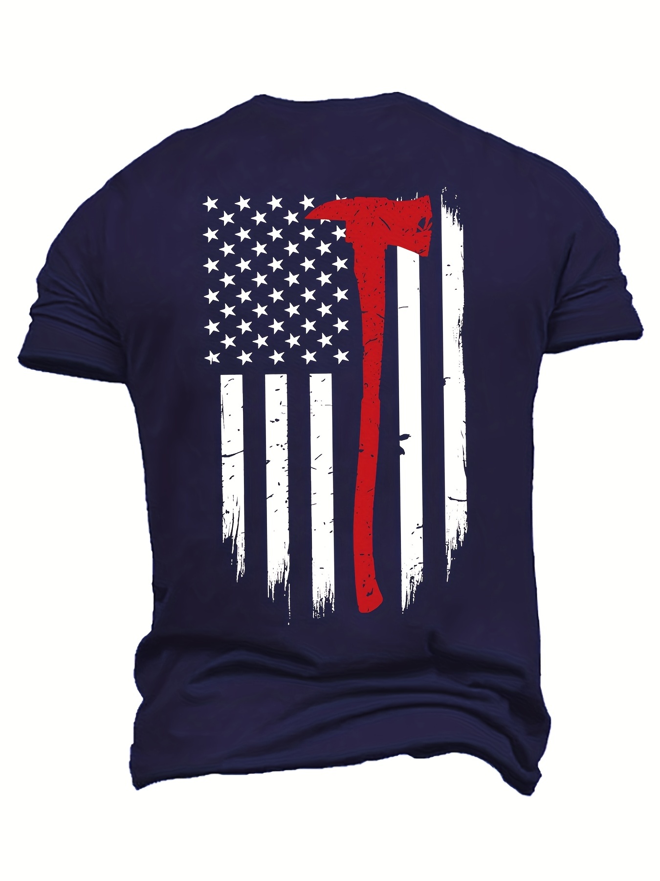 T shirt Imprim Drapeau Am ricain Grande Taille Hommes T Temu France