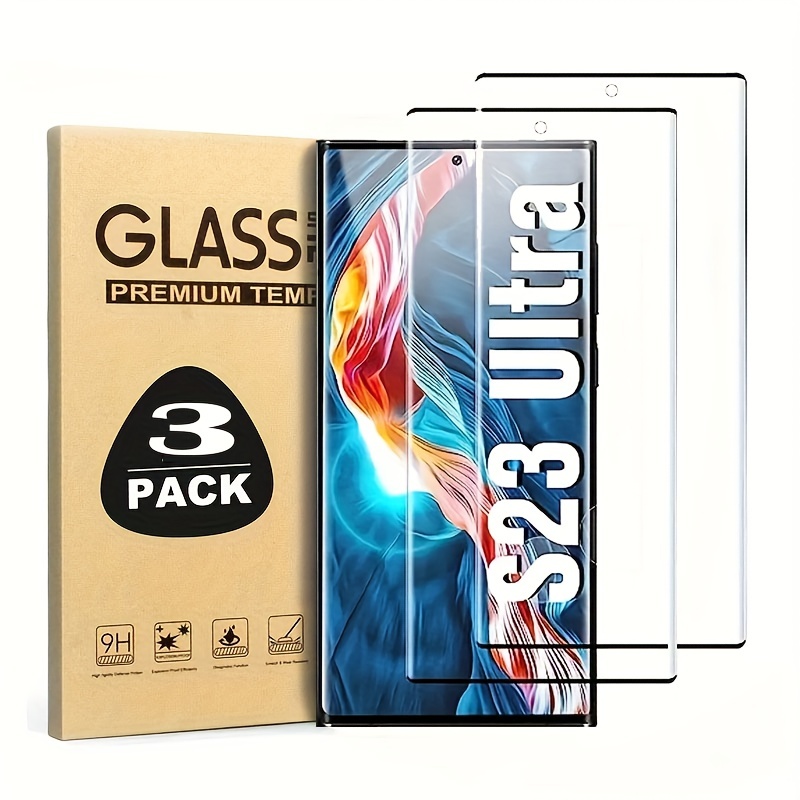 S23 Ultra Protector Pantalla 2 Pack Película Vidrio - Temu