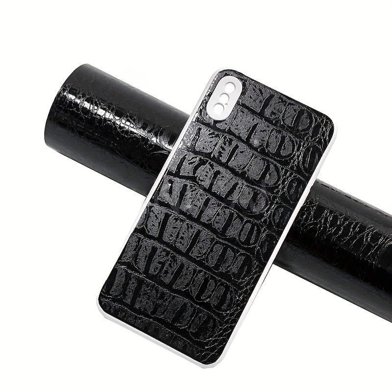 Black Crocodile Leather Grain Texture Vinyl Car Wrap Sticker Decal Film  Adhesive Sticker Interior Car Styling Covering Wrapping