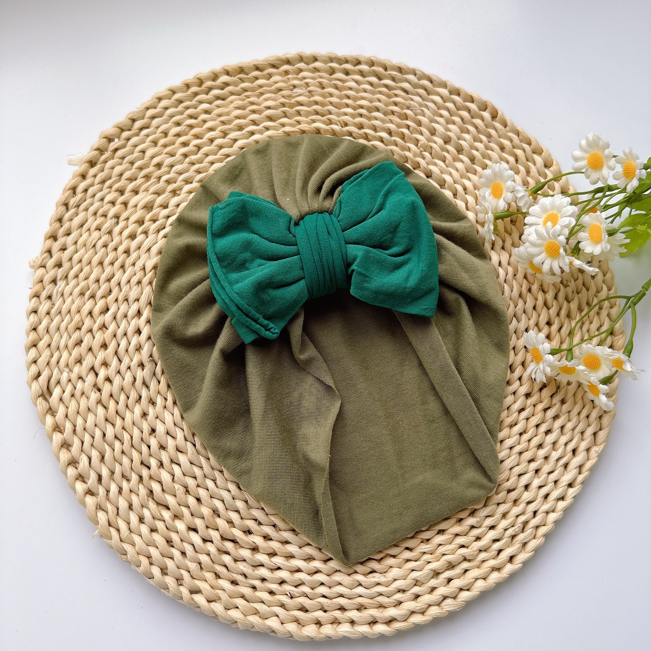 Bandeaux À Nœud Papillon Pour Bébé Fille, Turban À Fleurs