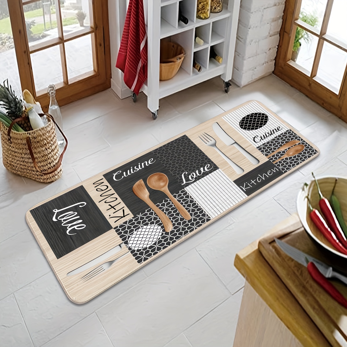 Kaufe Talos wasserabsorbierender, ovaler, rutschfester Plüsch-Bodenmatte,  Teppich, Wohnzimmer-Fußmatte
