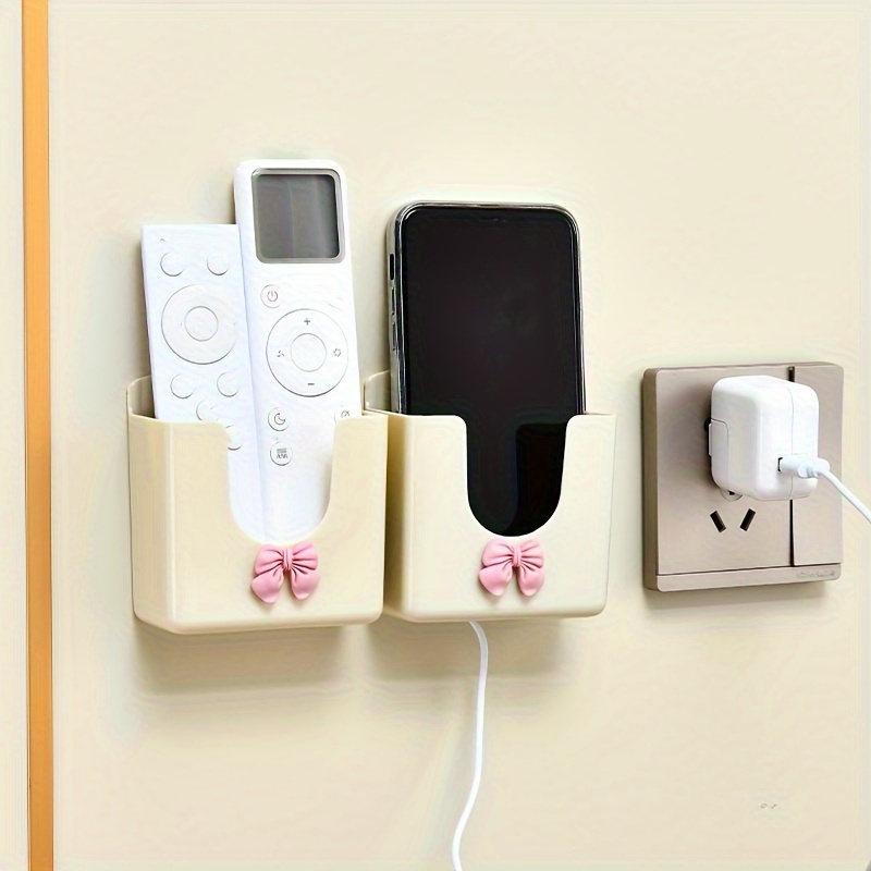 Wall Mount Phone Holder Adhesive Punch Free Remote Control - Temu