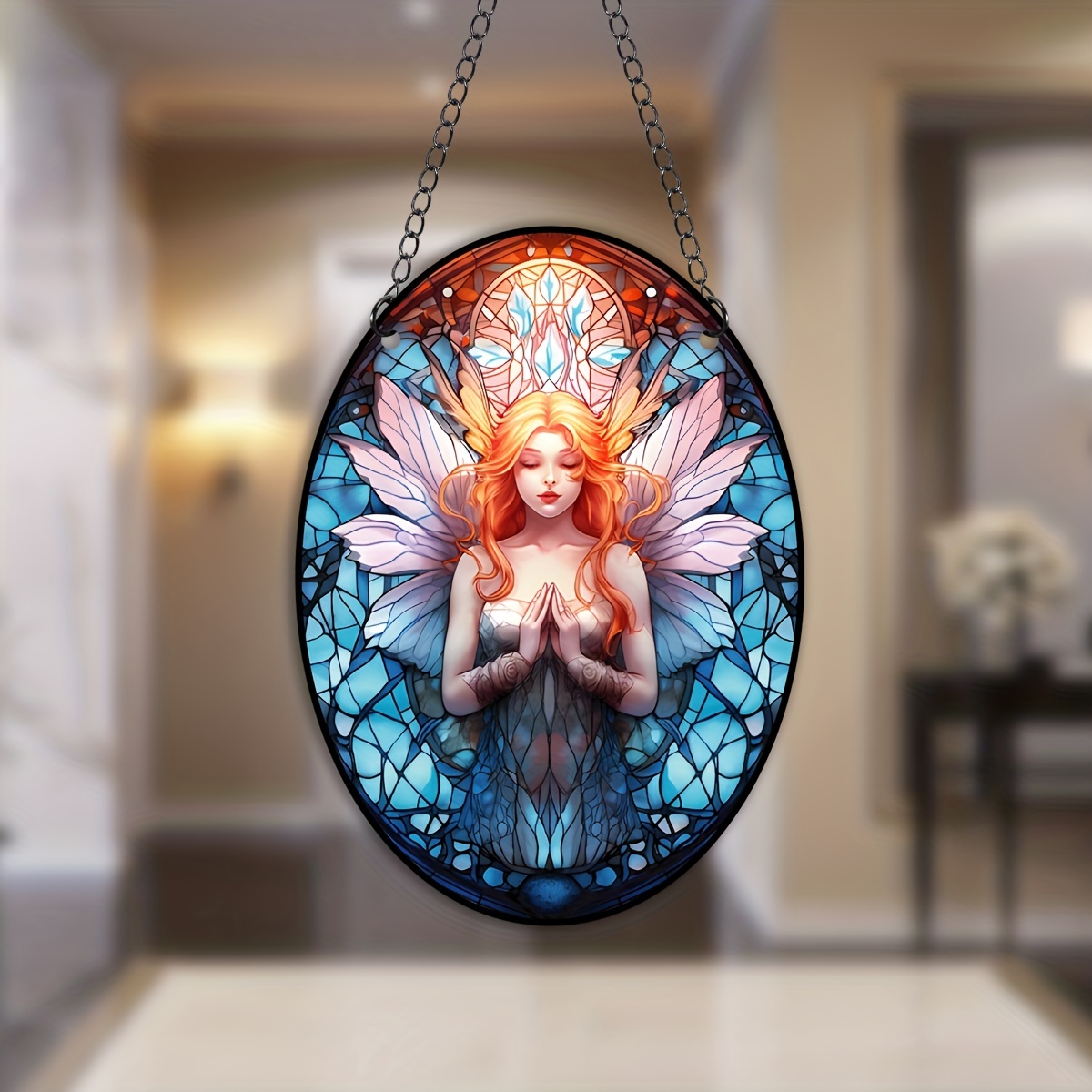 Fairy Stained Window Hanging Fairy Decor Suncatcher Windows - Temu