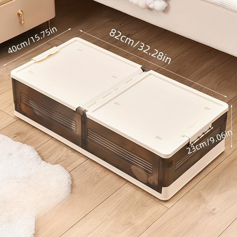 Plastic Container Multi-Functional Storage Bin Under Bed Storage Folded Lid  Covered with Wheels - China Plastic Storage Boxes and Plastic Containers  price