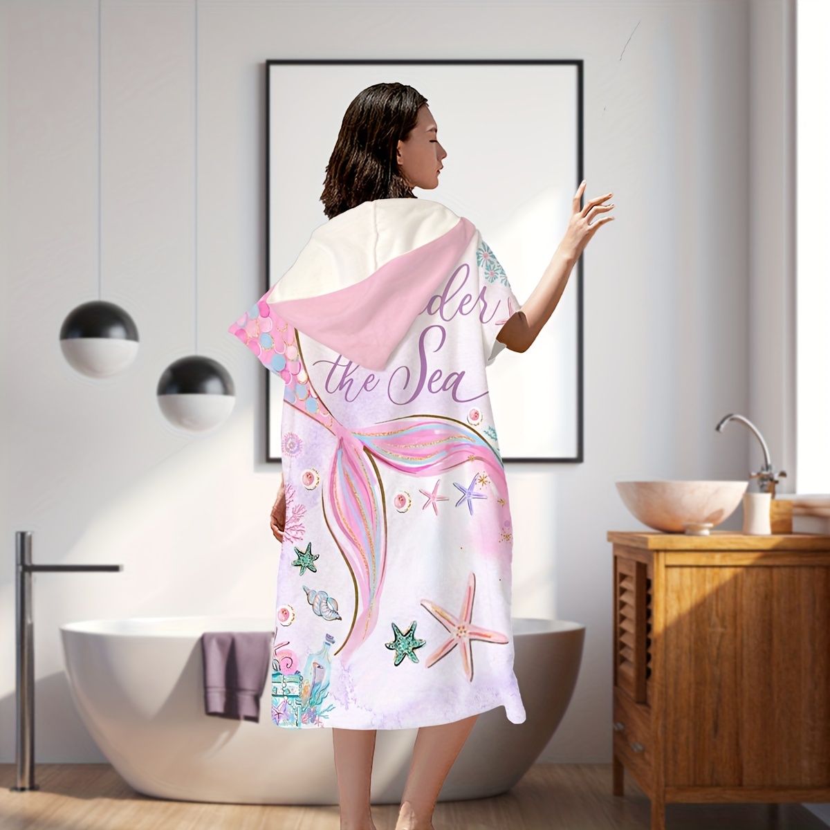 Women Ladies Bath Towel Microfiber Spa Beach Bath Shower Wrap Robe