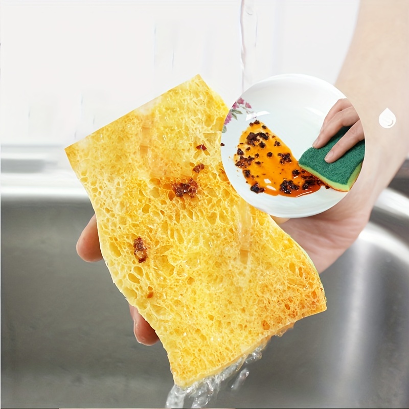 Heavy Duty Dish Sponges Get Cleaner Kitchen Bathroom Dishes - Temu