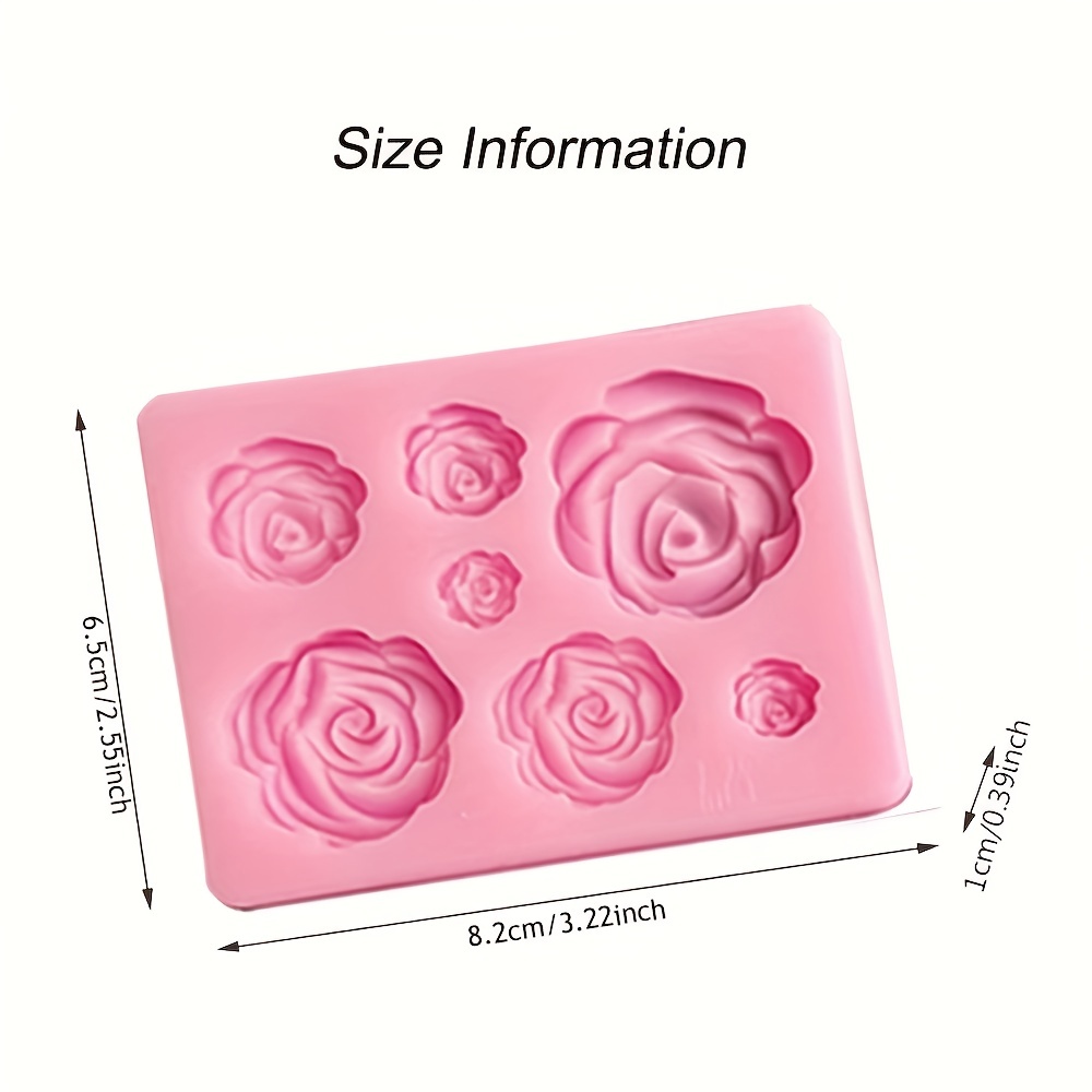 3D Silicone Flower Mold for Cake Soap Molds Silicone Flower Soap Mold Form  Chocolate Cake Mold Handmade DIY Cake Fondant Decoration Soap Making