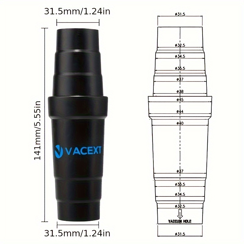 Conector manguera a tubo Aspiradora 40 mm