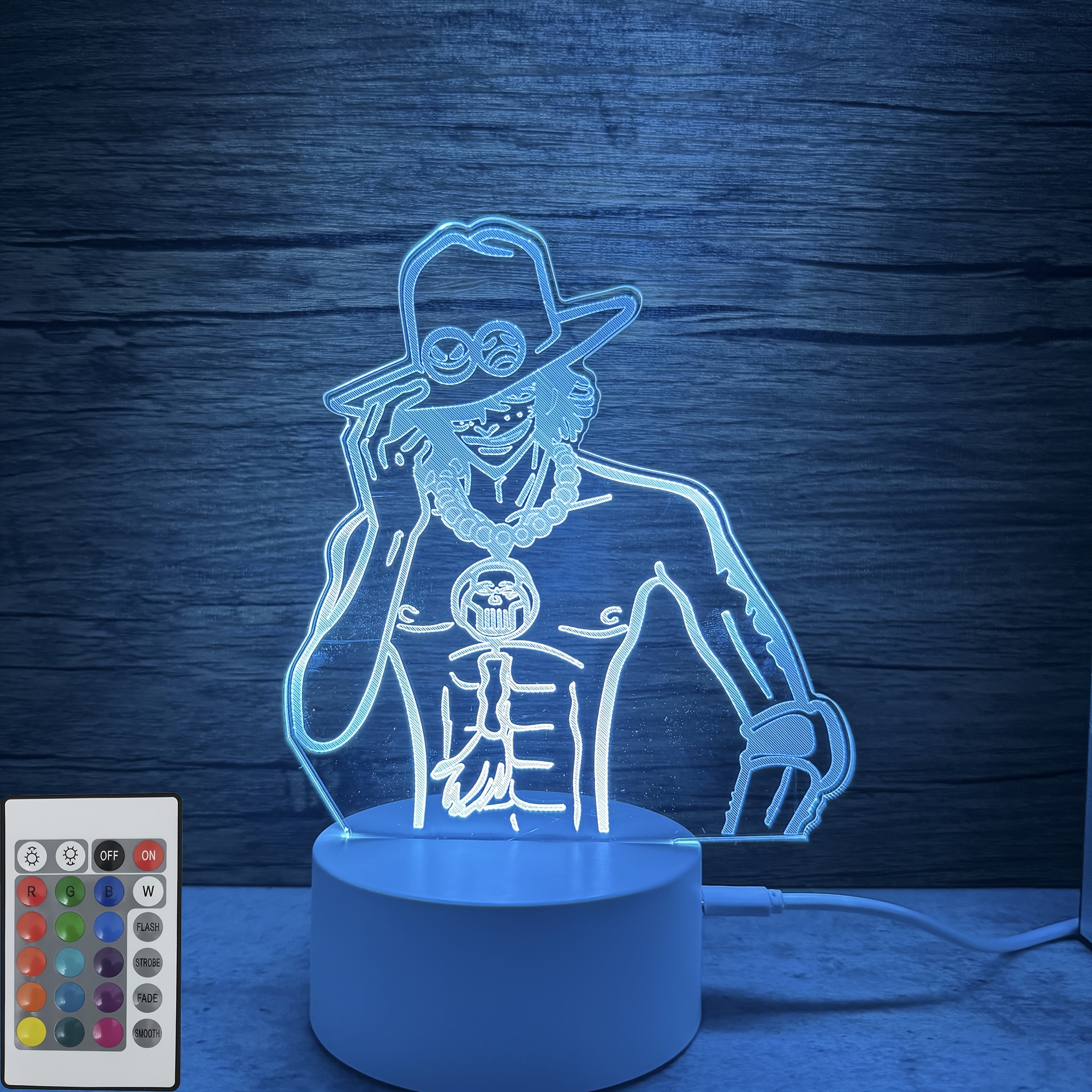 Lampe de Nuit 3D CréAtive Lampe de Bureau Acrylique Veilleuse GarçOns et  Filles Cadeau de Vacances