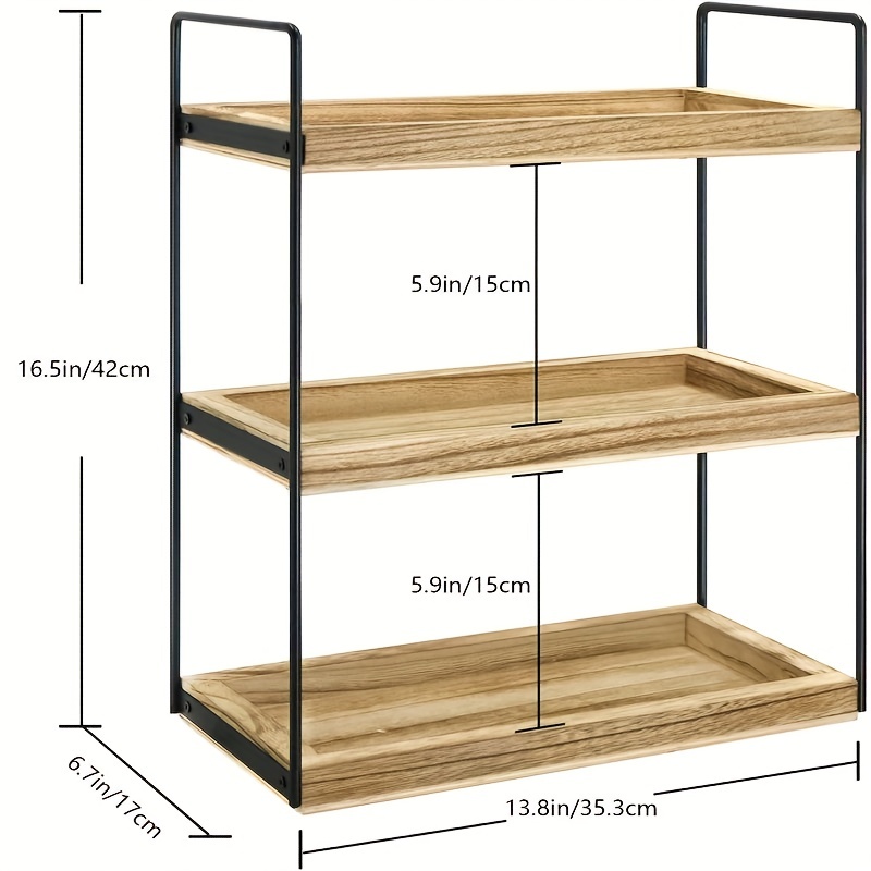 Wooden shower rack