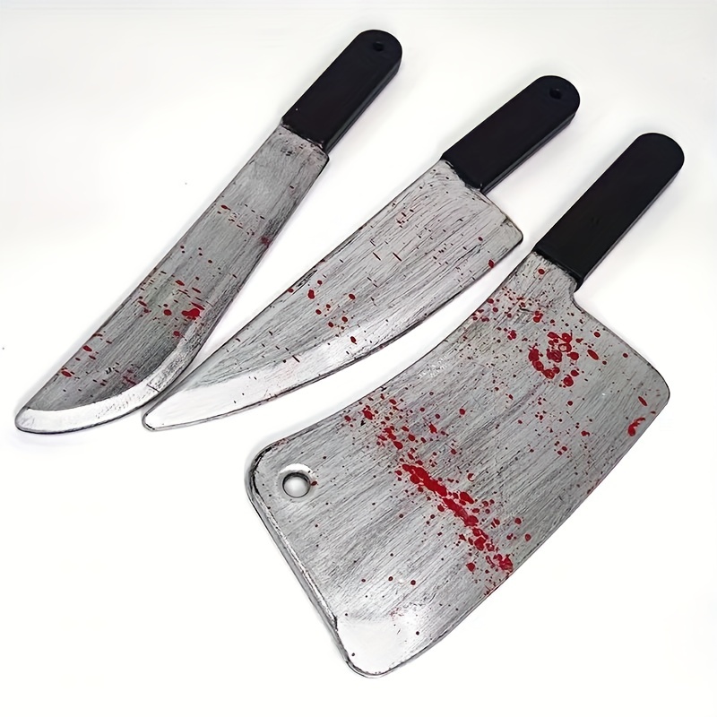 Toyfunny Halloween Funny Tricky Bloody Sharp Knife Simulation Plastic Knife