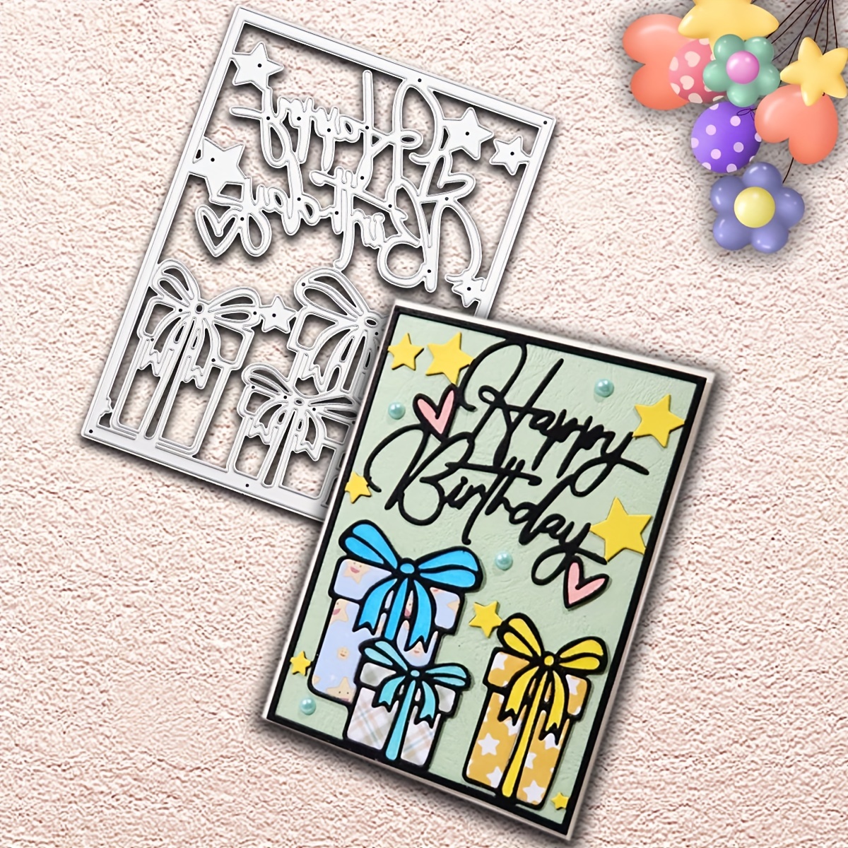 Create Unique Birthday Memories With Metal Stencil Cutting - Temu