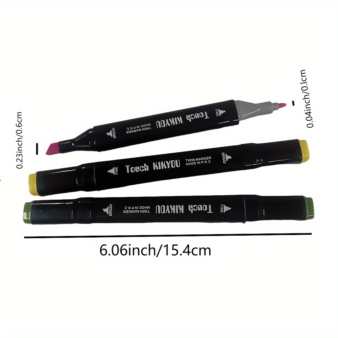 Hot Sales 262/204/168/120/100/80/60/48/36/24/12 Pcs Student Anime Drawing  Pen Watercolor Notebook Marker Pen Set Color Painting Double-ended Marker