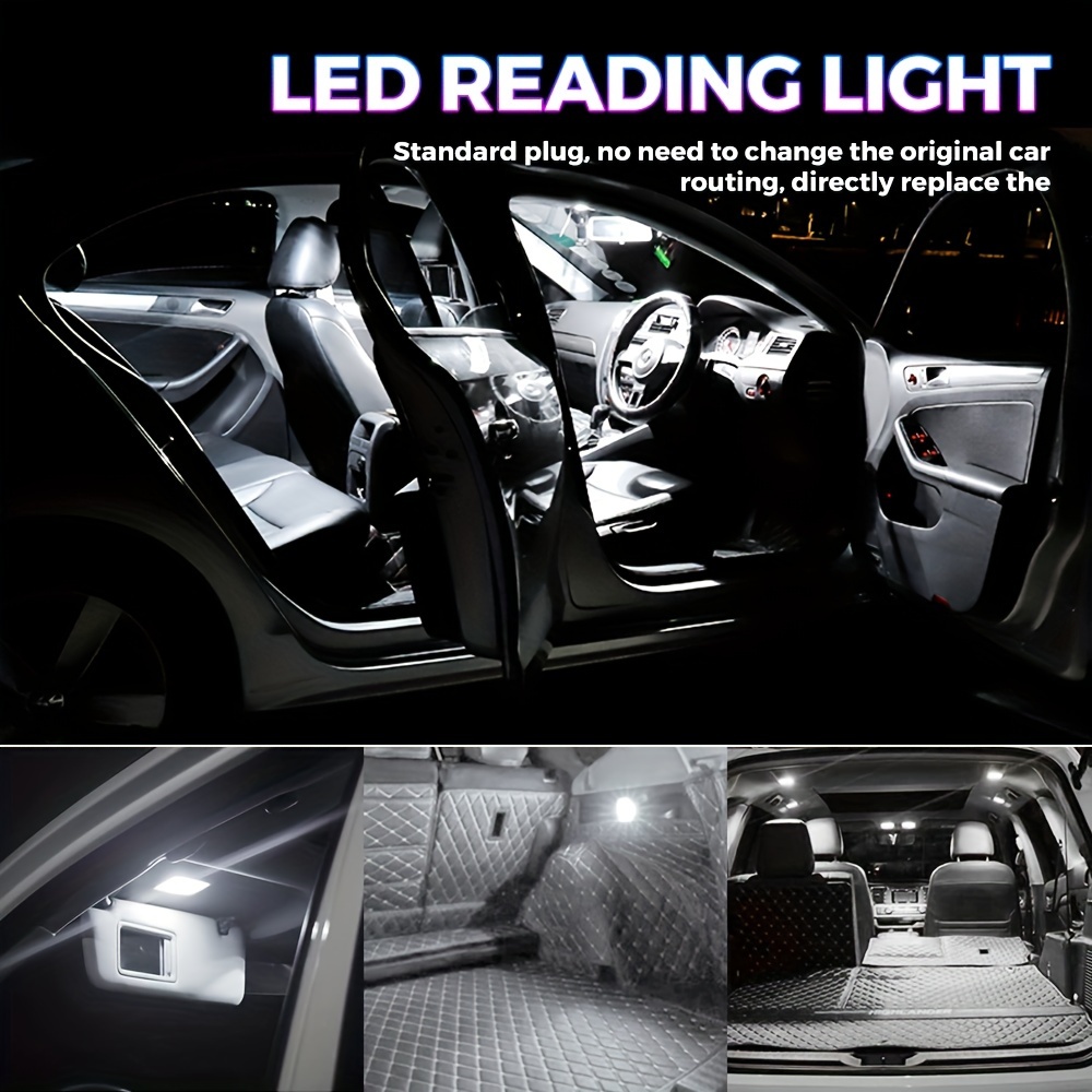 Acheter LED véhicule voiture intérieur lampe glace bleu dôme toit