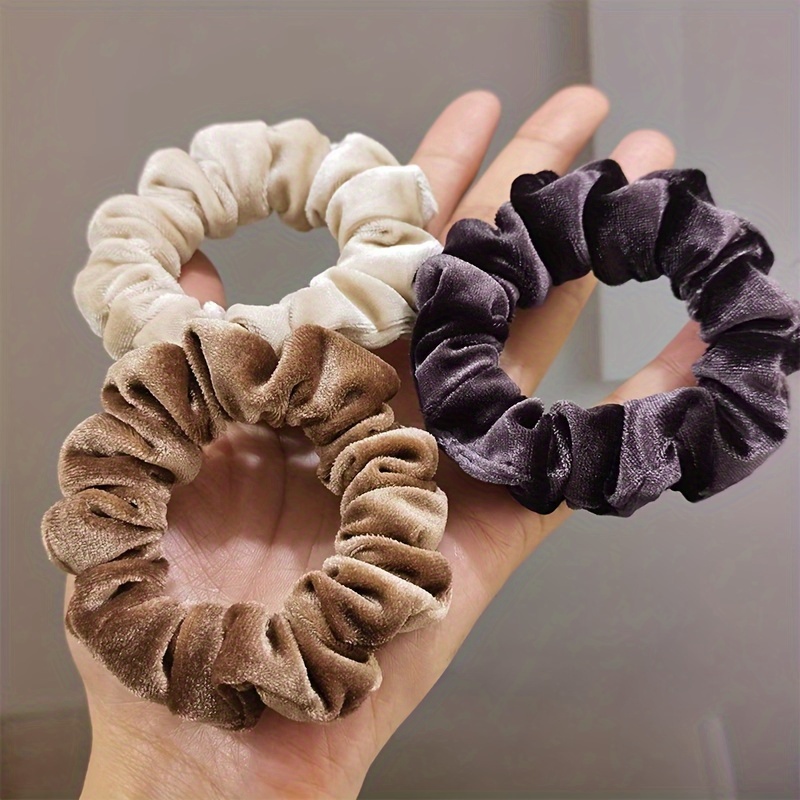 12 Pcs Hair Scrunchies Velvet Elastic Hair Bands Scrunchy Hair Ties Ropes  Scrunchie for Women or Girls Hair Accessories - 12 Assorted Colors