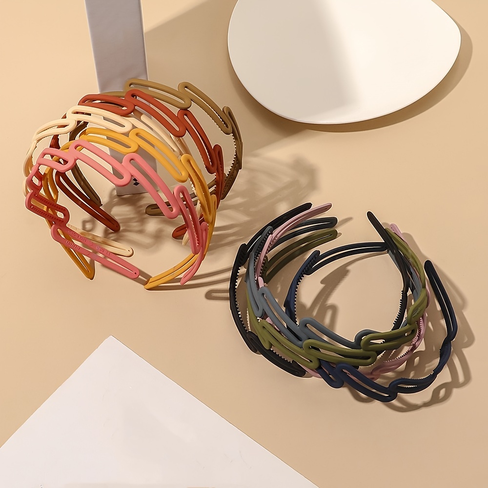 Frosted Oblique Square Headband Women's Hairband Hair Accessories