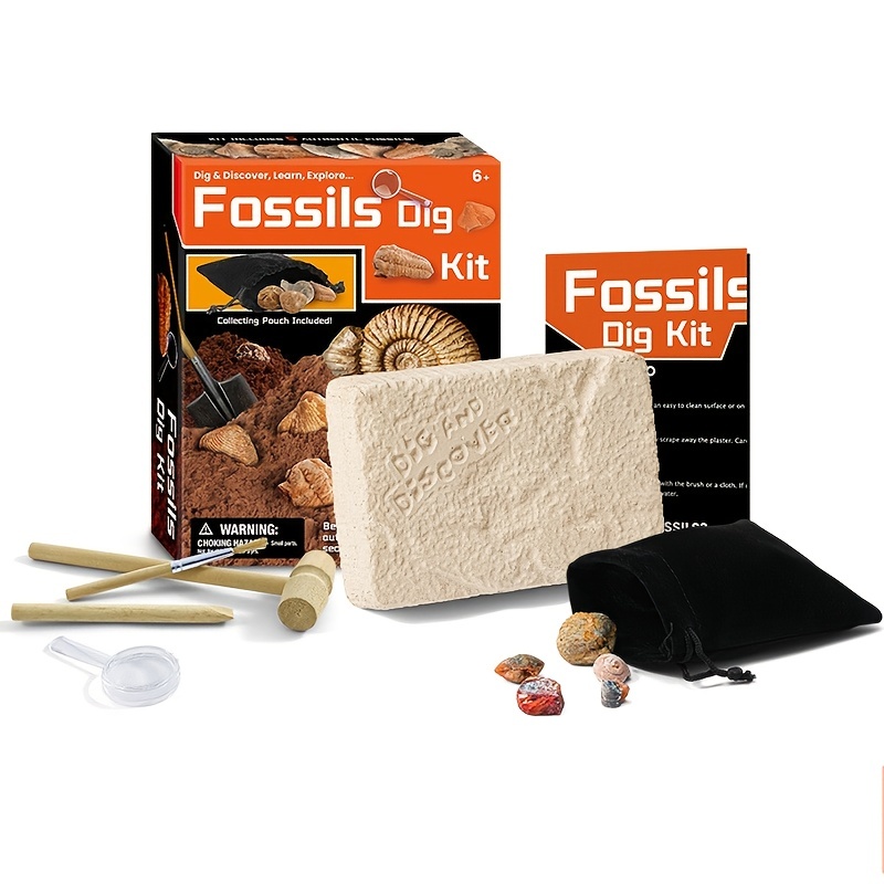 Creativity Diy Crystal Digging Toy Gemstone Archaeological Fossil Kids