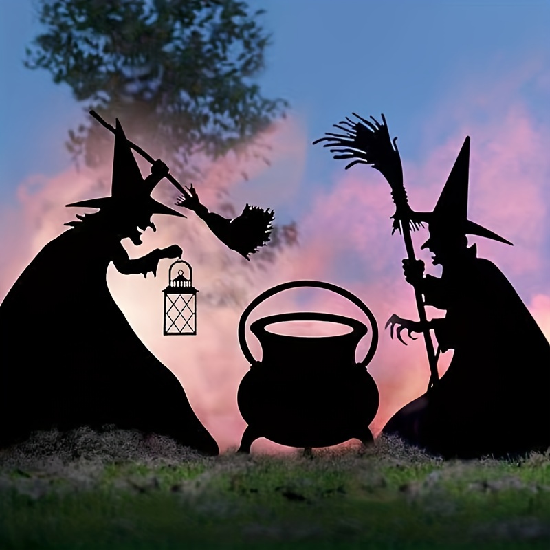 Witch-Halloween Silhouette Decoration 