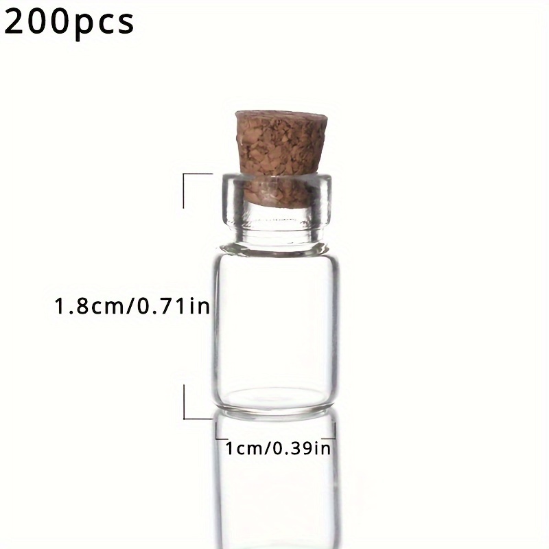 Amzeeniu 40pcs Mini Botellas de Cristal 22 X 80mm Frascos de Vidrio Tapon  Corcho, 10ml Botes Pequeños : : Hogar y cocina