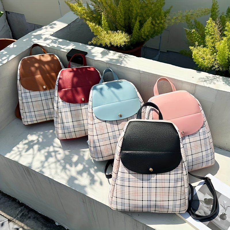 New Fashion Houndstooth Women Backpack High Quality Female Vintage School  Bags Travel Bagpack Ladies Bookbag Rucksack - AliExpress