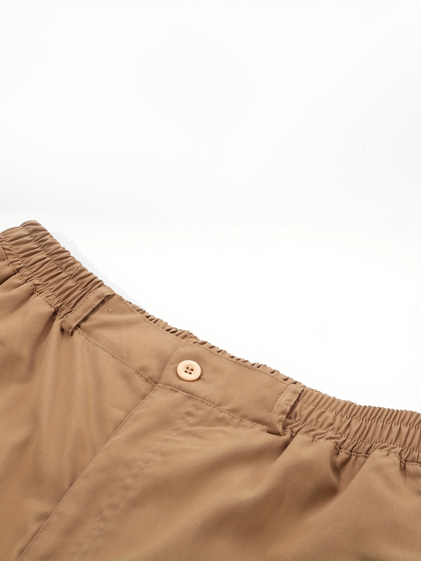 Pantalones Cargo Pierna Recta Varios Bolsillos Hombre - Temu