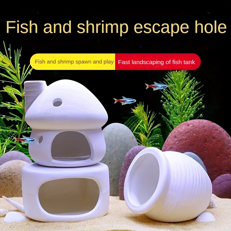 Underwater Comic Plants Pineapple House Fish Hiding Play Home Shrimp Nest  Fish Tank Decor Aquarium Decoration