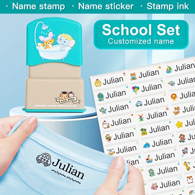 Personalized Name Stamp for Clothing School Labels for Kids