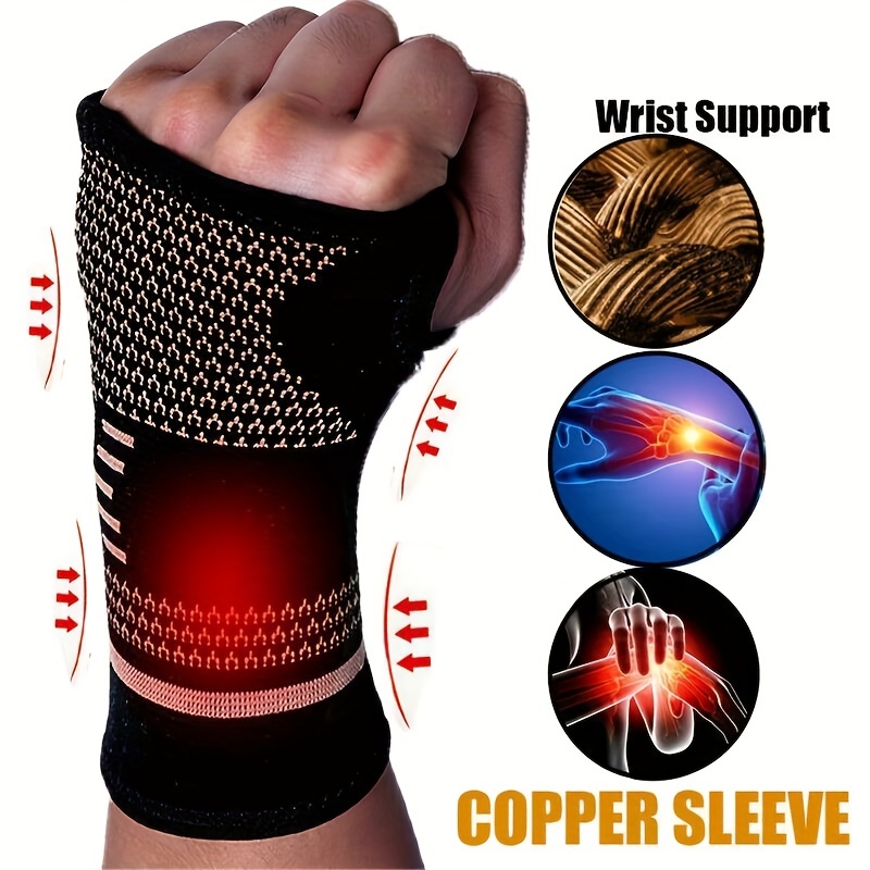 Baumwollstrick-Handschuhe mit elastischem Band im Handgelenk