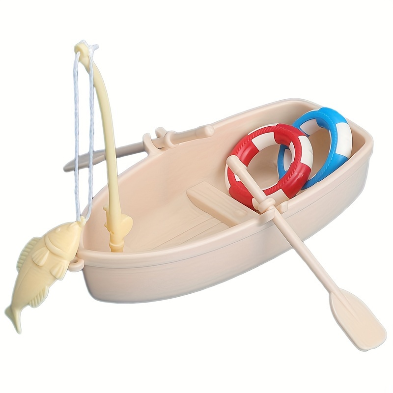 Toy Boat Bathtub Toy With 2 Mini Swimming Circles Fishing - Temu Kuwait