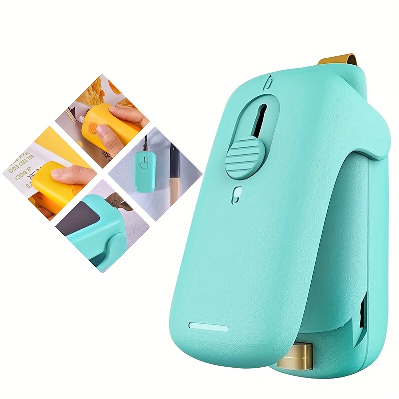 Mini sellador de bolsas, sellador térmico de bolsas, mini máquina de  sellado portátil de mano, sellador térmico para bolsas de plástico y  aperitivos