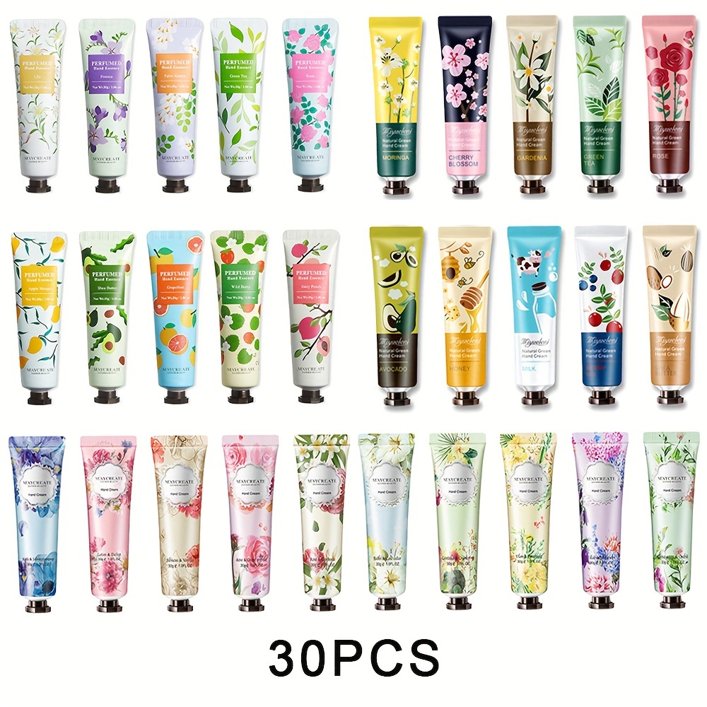 

5/10/15/20/25/30 Pack Hand Cream Gifts Set For Women, Hand Cream For Dry Cracked Hands, Moisturizing Hand Lotion Gift Set, Hand Lotion Travel Size In Bulk, Hand Lotion For Mom Girls Her Wife Grandma