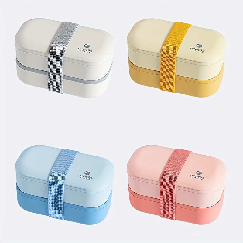 Camuz Lunch Box - Japanese Style With Cutlery - Square Divided Microwave  Oven Bento Box - Leakproof Food Container - Perfect For Teenagers And  Workers At School, Canteen, Back School, And Home Kitchen - - Temu