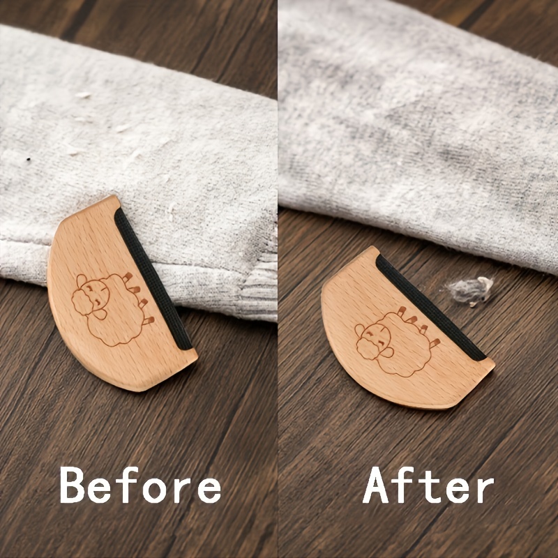Portable Wooden Lint Remover Fuzz Shaver Cashmere Comb - Temu