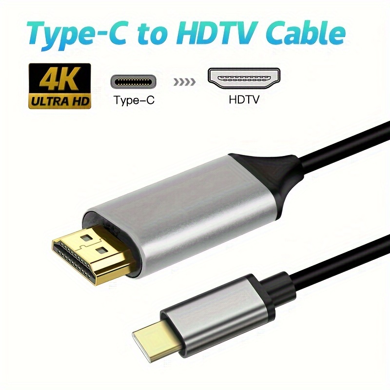 Cable de la misma pantalla tipo C a HDTV, adecuado para teléfono