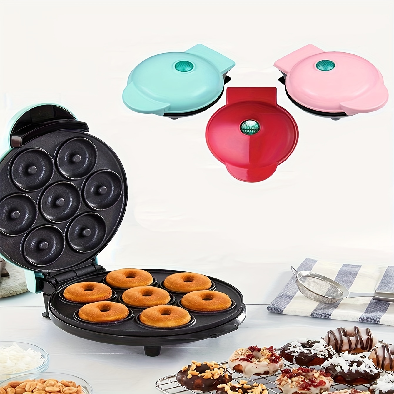 Maquina De Donas Elaboracion Mini Caseras Donut Maker