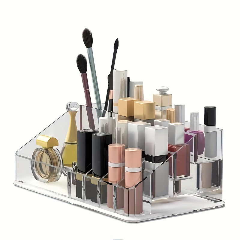 1pc Makeup Organizer Large Capacity Dustproof Waterproof Cosmetic
