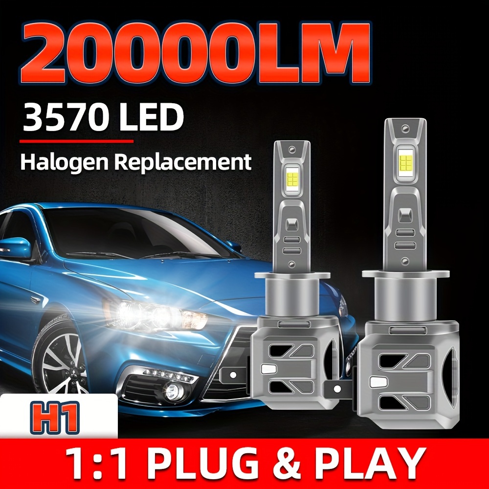 2Pcs H15 LED Bulbs 20000LM 80W White Headlight Turbo Daytime