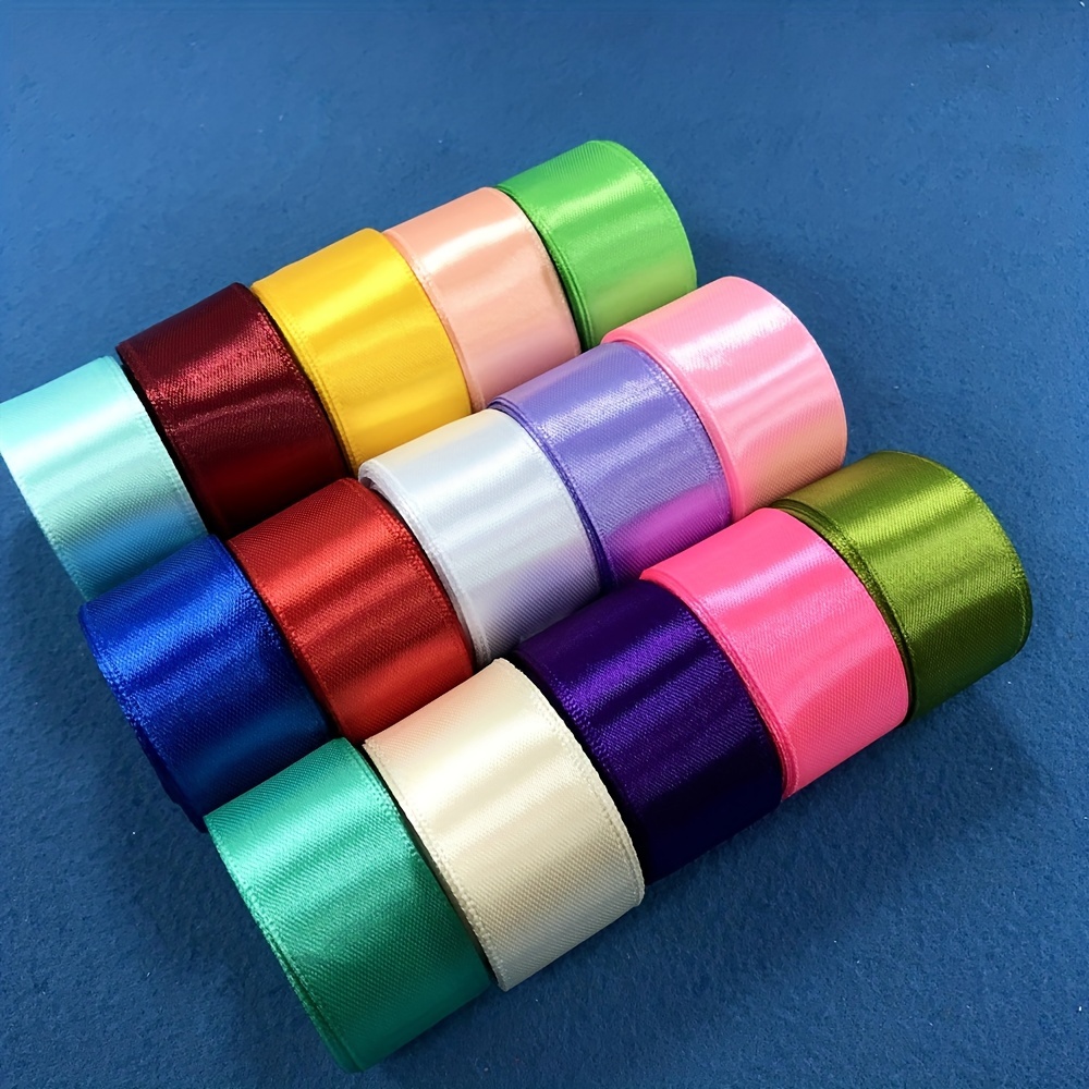 5 Size/wrapped Satin Ribbon Handmade Diy Sewing Supplies - Temu