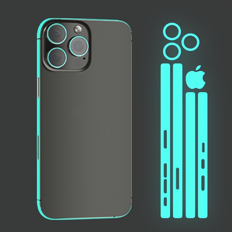 Pour iPhone 12 Pro Max 3 ensembles de film de bordure lumineux