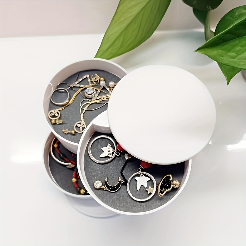 360 Rotating Earrings Holder Jewelry Organizer Jewelry - Temu