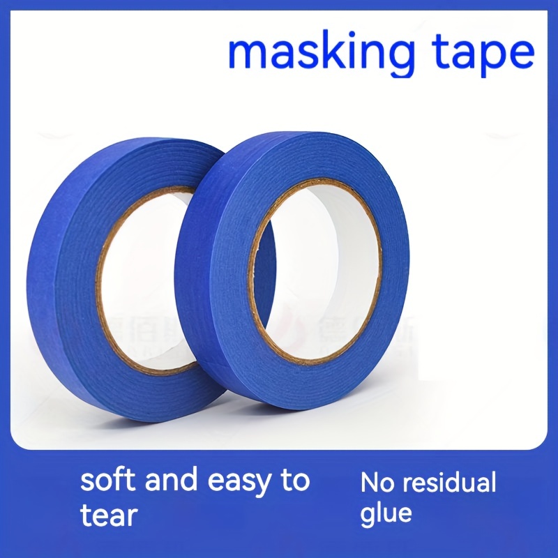 4 rollos de cinta azul para pintores, cinta de enmascarar, cinta de pintor,  cinta de pintura con respaldo adhesivo multisuperficie para manualidades