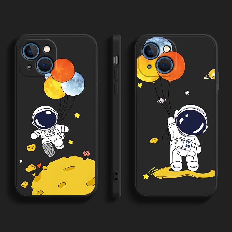 Astronaut - Funda compatible con iPhone 11, 12, 13 Pro Max 6D, con soporte,  funda de astronauta azul para iPhone 11