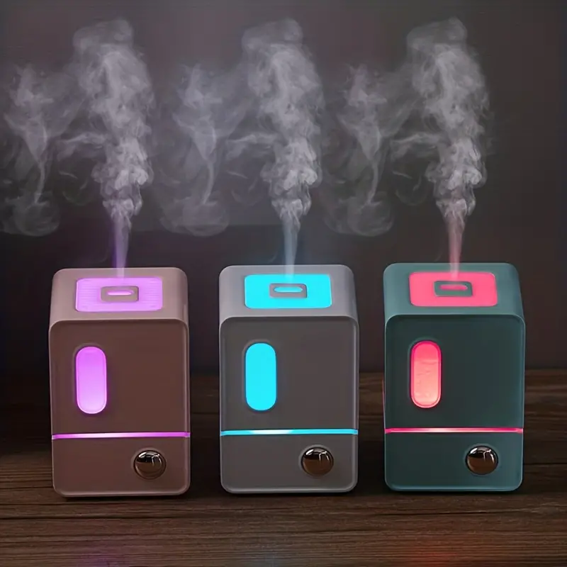1pc 180ml usb colorful night light humidifier home office desktop mini humidifier ultrasonic atomizer hotel small night light intelligent fragrance instrument humidifier details 3