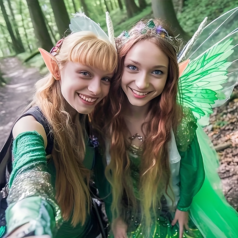 Orejas de elfo Accesorios de mascarada para cosplay – Consejos suaves  puntiagudos para niños y adultos, disfraz de fiesta de anime, hada Pixie  para
