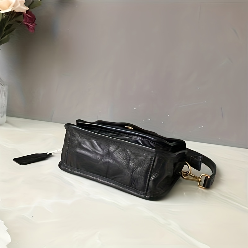 Vintage Flap Envelope Crossbody Bag, Retro Turn Lock Shoulder Bag