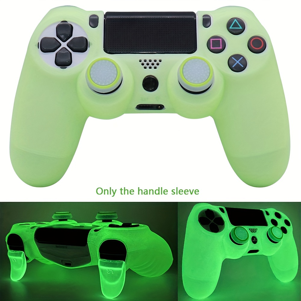 Controller Skin Silicone Grip Glow In Dark Protective Case For Ps4