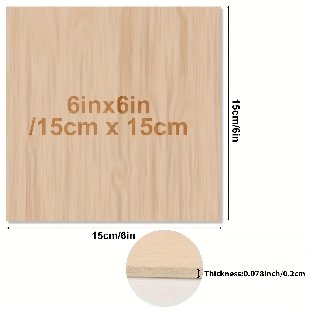 Basswood Sheets Thin Plywood Wood Sheets Wood Squares Boards - Temu