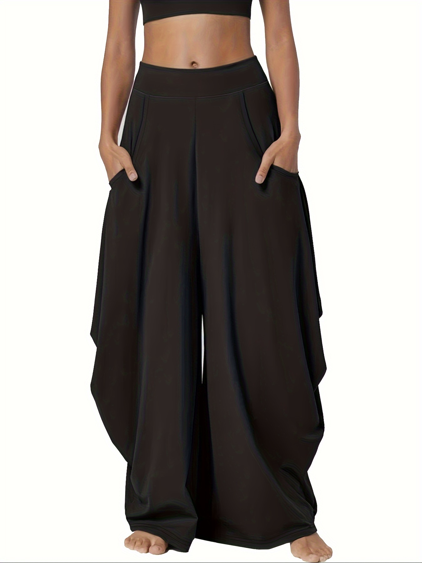 Buy [Black, 28-30] New Ladies Womens Plus Size & Big Size Harem Slouch  Trousers Full Length Stretch Casual Pants Sizes 12 - 30 Online at  desertcartSeychelles