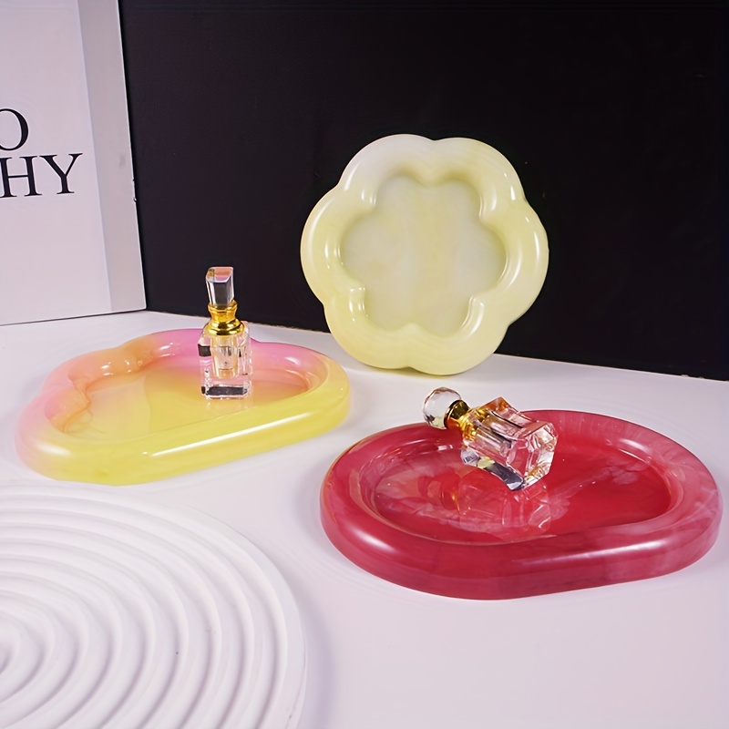 Diy Oval Tray Resin Mold Creative Jewelry Making Mold Plate - Temu